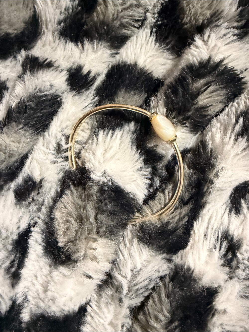 Kendra Scott Gold Pearl Accent Open Cuff Bracelet